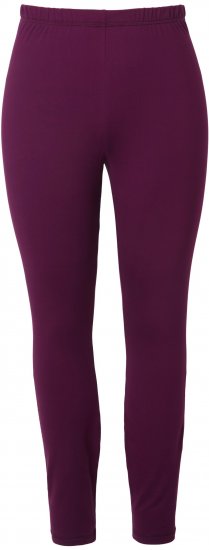 Ulla Popken Quick Dry Moisture Wicking Stretch Ski Leggings Grape Red - Kavbojke & Hlače v Velikih Številkah – Plus Size - 