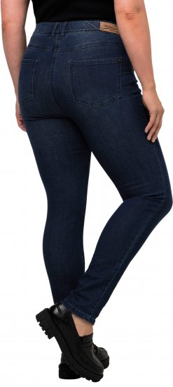 Ulla Popken Stretch Sarah Fit Skinny Jeans Blue Denim - Kavbojke & Hlače v Velikih Številkah – Plus Size - 