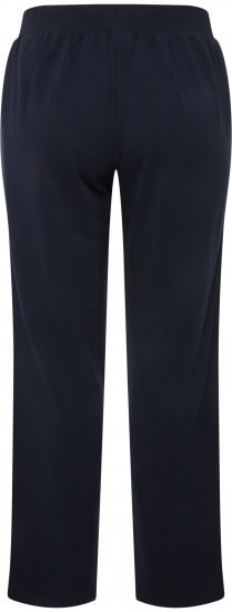 Ulla Popken Side Stripe Adjustable Drawstring Waist Joggers Navy - Kavbojke & Hlače v Velikih Številkah – Plus Size - 