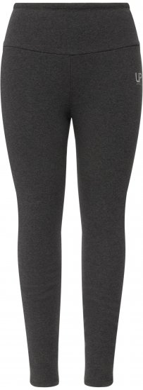 Ulla Popken Faux Fur Lined Stretch Leggings Charcoal - Kavbojke & Hlače v Velikih Številkah – Plus Size - 