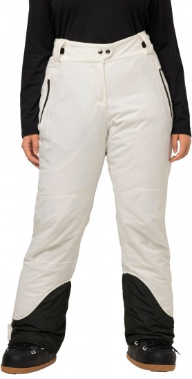 Ulla Popken HYPRAR Triple Function Ski Pants Snow White - Kavbojke & Hlače v Velikih Številkah – Plus Size - 