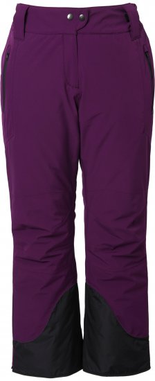 Ulla Popken HYPRAR Triple Function Ski Pants Grape Red - Kavbojke & Hlače v Velikih Številkah – Plus Size - 