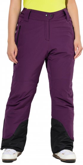 Ulla Popken HYPRAR Triple Function Ski Pants Grape Red - Kavbojke & Hlače v Velikih Številkah – Plus Size - 