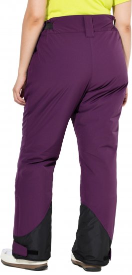 Ulla Popken HYPRAR Triple Function Ski Pants Grape Red - Kavbojke & Hlače v Velikih Številkah – Plus Size - 