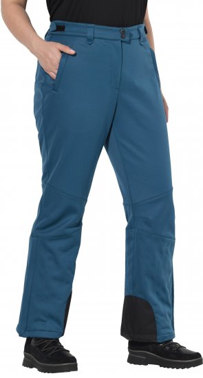 Ulla Popken Water Repellent Softshell Pants Dark Petrol - Kavbojke & Hlače v Velikih Številkah – Plus Size - 