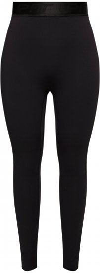 Ulla Popken Lightfit Quick Drying Leggings Black - Kavbojke & Hlače v Velikih Številkah – Plus Size - 