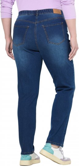 Ulla Popken Stretch Fit Jeans Blue Denim - Kavbojke & Hlače v Velikih Številkah – Plus Size - 