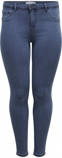 Only Carmakoma Thunder Life Skinny Fit Jeans Blue Denim - Kavbojke & Hlače v Velikih Številkah – Plus Size - 