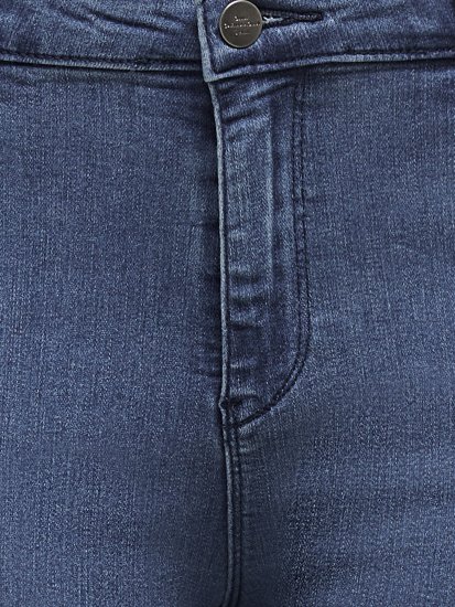Only Carmakoma Thunder Life Skinny Fit Jeans Blue Denim - Kavbojke & Hlače v Velikih Številkah – Plus Size - 