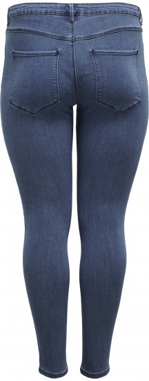 Only Carmakoma Thunder Life Skinny Fit Jeans Blue Denim - Kavbojke & Hlače v Velikih Številkah – Plus Size - 