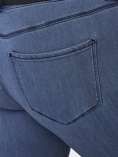 Only Carmakoma Thunder Life Skinny Fit Jeans Blue Denim - Kavbojke & Hlače v Velikih Številkah – Plus Size - 