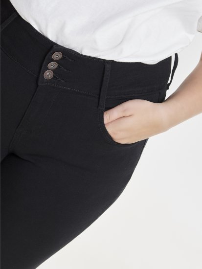 Only Carmakoma Anna Life Skinny Jeans Black - Kavbojke - 