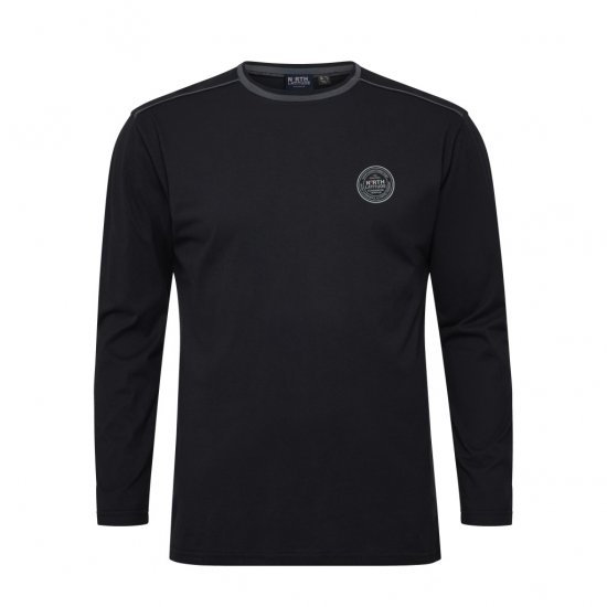 North Latitude Py Jersey O-Neck Long Sleeve Black - Spodnje perilo & kopalne hlače - Moško Spodnje Perilo za močnejše postave