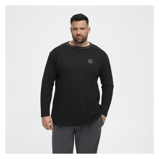 North Latitude Py Jersey O-Neck Long Sleeve Black - Spodnje perilo & kopalne hlače - Moško Spodnje Perilo za močnejše postave