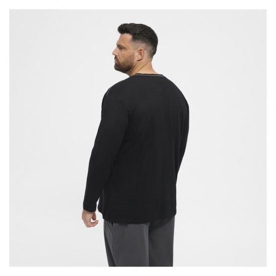 North Latitude Py Jersey O-Neck Long Sleeve Black - Spodnje perilo & kopalne hlače - Moško Spodnje Perilo za močnejše postave