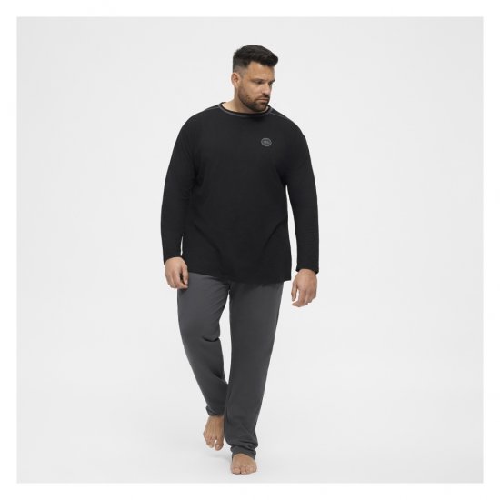 North Latitude Py Jersey O-Neck Long Sleeve Black - Spodnje perilo & kopalne hlače - Moško Spodnje Perilo za močnejše postave