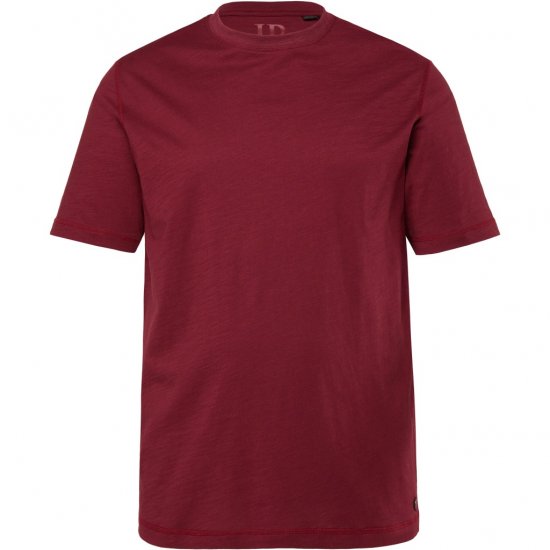 JP1880 T-Shirt Short Sleeve Soft Jersey Red - Kratke Majice - Moške kratke majice za močnejše postave