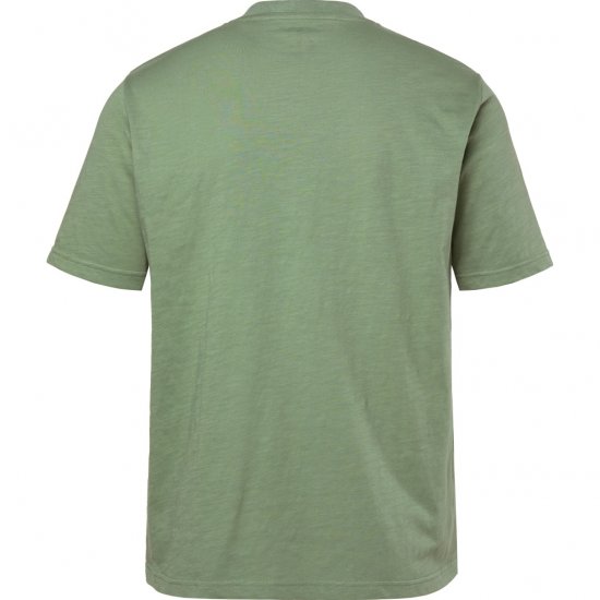 JP1880 T-Shirt Short Sleeve Chest Print Eucalyptus Green - Kratke Majice - Moške kratke majice za močnejše postave