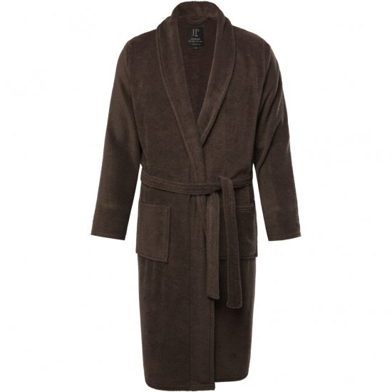 JP1880 Bathrobe Extra Soft Terry Cloth Brown - Spodnje perilo & kopalne hlače - Moško Spodnje Perilo za močnejše postave