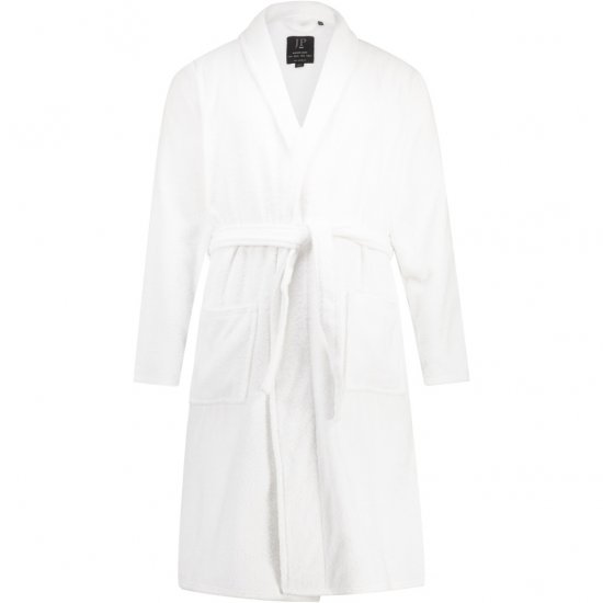 JP1880 Bathrobe Extra Soft Terry Cloth White - Spodnje perilo & kopalne hlače - Moško Spodnje Perilo za močnejše postave