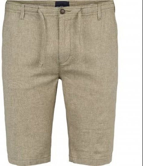 North Latitude 41106 Linen Shorts Beige - Kratke hlače - Moške Kratke Hlače za Močnejše Postave