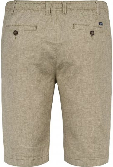 North Latitude 41106 Linen Shorts Beige - Kratke hlače - Moške Kratke Hlače za Močnejše Postave