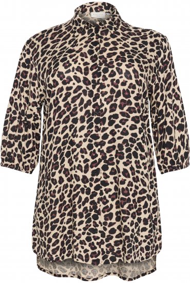 Kaffe Curve Sonna Srajca Leopardi Vzorec - Bluze & Tunike - 