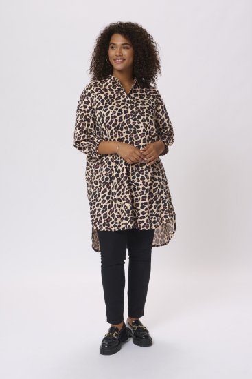 Kaffe Curve Sonna Srajca Leopardi Vzorec - Bluze & Tunike - 