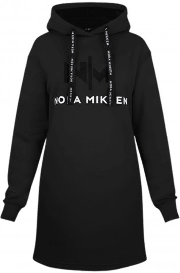 Nora Mikken KADRI Long Hoodie Black - Puloverji & jopice - 