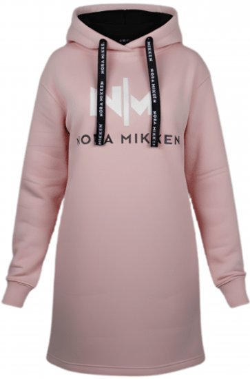 Nora Mikken KADRI WHITE Long Hoodie Pink - OBLAČILA ZA ŽENSKE XS-XXL - 