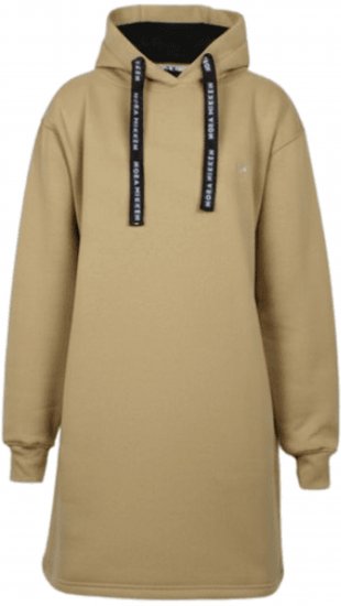 Nora Mikken KRISTINA Long Hoodie Camel - Puloverji & jopice - 