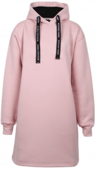 Nora Mikken KRISTINA Long Hoodie Pink - Puloverji & jopice - 