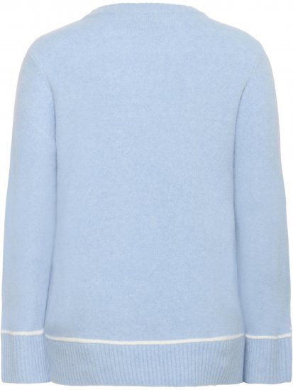 Kaffe Curve Jina Knit Pullover Powder Blue Melange - Pleten puloverji - 