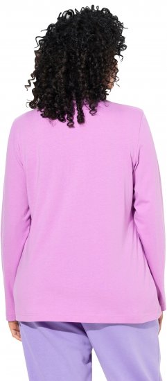 Ulla Popken Basic Long Sleeve Slim Fit Turtleneck Amethyst - Puloverji & jopice - 