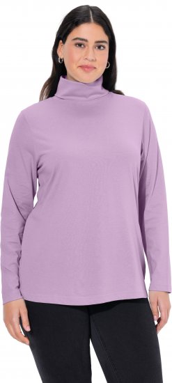 Ulla Popken Basic Long Sleeve Slim Fit Turtleneck Lavender - Puloverji & jopice - 