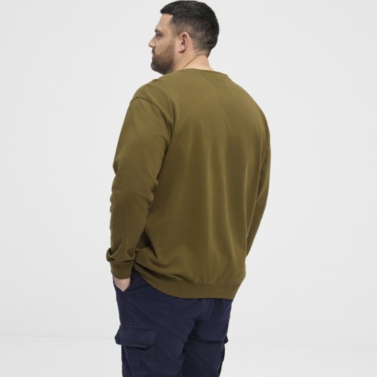 North Latitude Sweatshirt Army Green TALL - MOŠKA OBLAČILA MT-6XLT - DALJŠI kroji