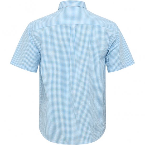 North Latitude Shirt Short Sleeve Turquoise - Srajce - Moške srajce za Močnejše Postave