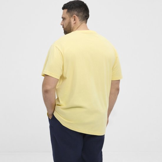 North Latitude T-Shirt Printed Short Sleeve Yellow - Kratke Majice - Moške kratke majice za močnejše postave