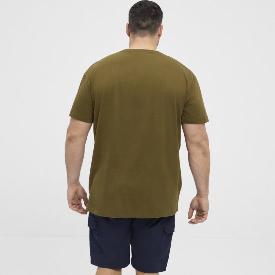 North Latitude T-Shirt Printed Short Sleeve Green - Kratke Majice - Moške kratke majice za močnejše postave