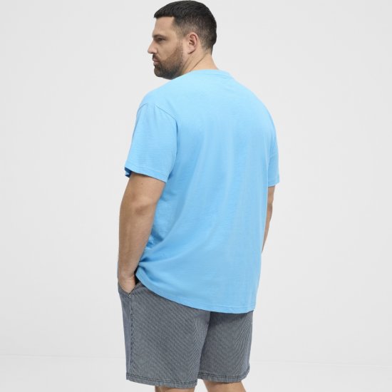 North Latitude T-Shirt Printed Turquoise - Kratke Majice - Moške kratke majice za močnejše postave