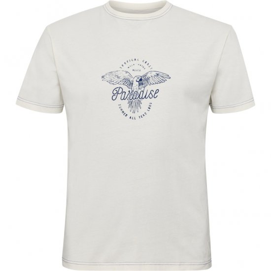 North Latitude T-Shirt Printed Short Sleeve White - Kratke Majice - Moške kratke majice za močnejše postave
