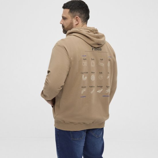 North Latitude Hoodie with Zipper Dark Sand TALL - TALL puloverji - 