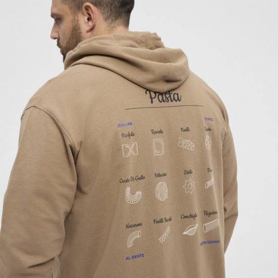 North Latitude Hoodie with Zipper Dark Sand TALL - TALL puloverji - 