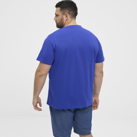 North Latitude T-Shirt Printed Blue - Kratke Majice - Moške kratke majice za močnejše postave