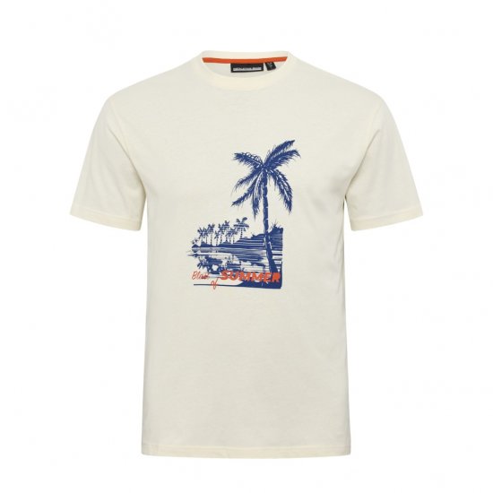 North Latitude T-Shirt Printed Off-White - Kratke Majice - Moške kratke majice za močnejše postave