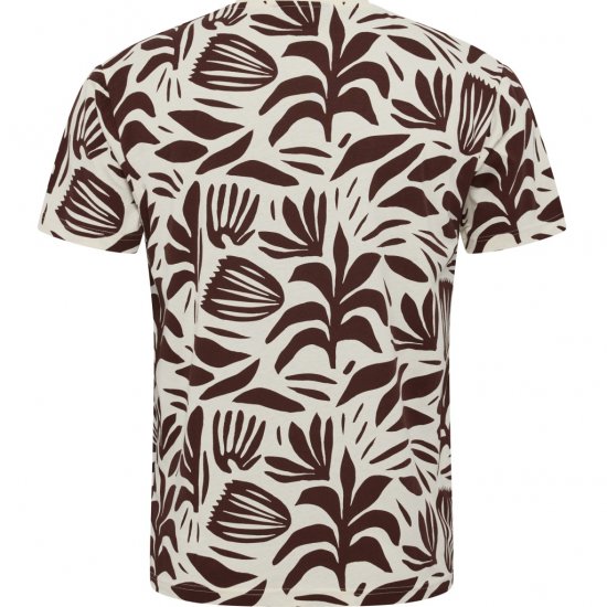 North Latitude T-Shirt Printed Allover Bordeaux - Kratke Majice - Moške kratke majice za močnejše postave