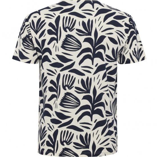 North Latitude T-shirt Allover Printed Navy - Kratke Majice - Moške kratke majice za močnejše postave