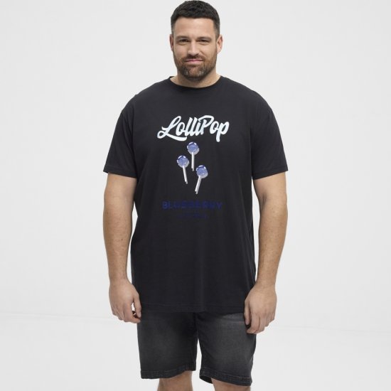 North Latitude T-Shirt Lollipop Black - Kratke Majice - Moške kratke majice za močnejše postave