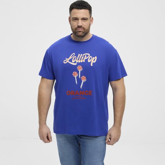 North Latitude T-Shirt Lollipop Blue - Kratke Majice - Moške kratke majice za močnejše postave
