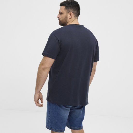 North Latitude T-Shirt Ice Cream Navy - Kratke Majice - Moške kratke majice za močnejše postave
